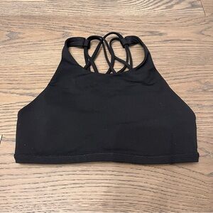 Lululemon Black Strappy High-Neck Bralette